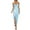 Blue-01, variant on STETMN Womens Dresses Spaghetti Strap Bodycon Maxi Dress Floral Print Backless High Slit Party Dresses