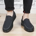 thumbnail image 6 of Men's Casual Loafer Breathe Business Slip On Non-Slip Soft Sole Shoe Comfort Lightweight Driving Travel Walking Flat Black 12 US, 6 of 7
