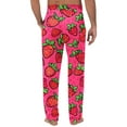 thumbnail image 5 of Simua Men's Tropical Print Beach Pants - Vibrant Floral Pattern Drawstring Waist Vacation Pants, 5 of 5