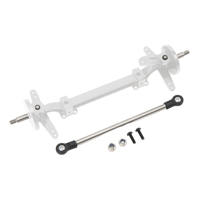 RC Front Steering Wheel Axle,High Strength Metal Steel RC Front Axle Steering Link Rod Set For 1/14 RC Car Model Accessories
