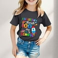 thumbnail image 2 of HUITKMM Boys Clothes Boy and Girl Fashion Casual Print Round Neck Loose Short Sleeve T Shirt Top, 2 of 4