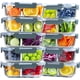 thumbnail image 1 of VERONES Juego de 10 Contenedores de Vidrio para Preparar Comidas 900 ml con Tapa Hermética, 1 of 7