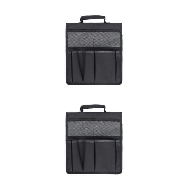 VONKY Convenient Stool Pouch With Multiple Pockets For Garden Tools Multipurpose Foldable Garden Kneeler Tool Bag Knee Stool Black 2Set