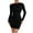 Z-Black714, variant on JIAYUE Women's Dress Mini Off Shoulder Slant Neck Long Sleeve Bodycon With Ruffle Casual Party Wear Stylish Female Dresses
