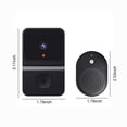 thumbnail image 3 of SDOTXA Home Decoration Smart Wireless Video Doorbell Camera Intelligent Remote WiFi Intercom Visual Doorbells for Home Security 1080p HD Night Vision Security Door Doorbell Black, 3 of 9