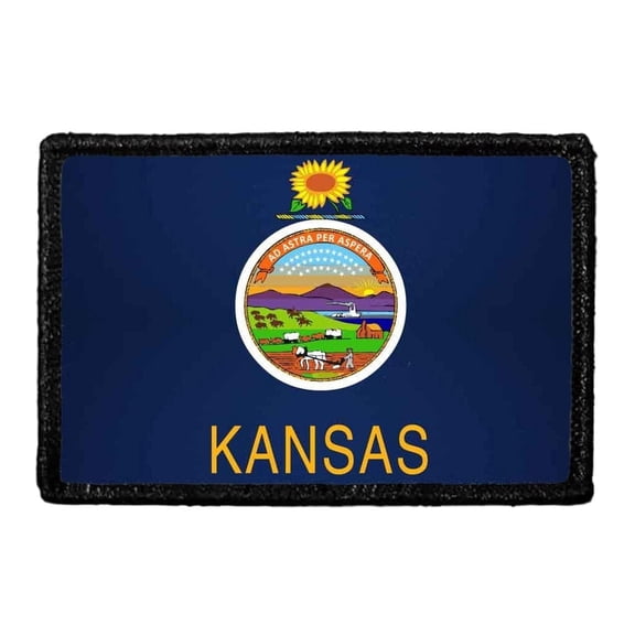 Kansas State Flag - Color - Removable Patch
