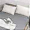 thumbnail image 3 of Fitted Sheet 35cm 100% Ian 250 Thread Count Fitted Sheet For Ress (grey, 180x200), 3 of 5