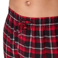 thumbnail image 6 of Hanes Men's Flannel Plaid Pajamas Set, 2-Piece, Sizes S-XXL, Red, 6 of 6