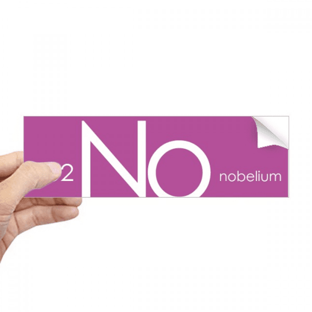 Tabla de los elementos actínidos nobelium no período de química Rectángulo Parachoques Pegatina Cuaderno Ventana Calcomanía