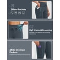 thumbnail image 4 of baleaf Women's Thermal Warm Winter leggings Fleece lined Pants Waterproof High Waisted with Pockets Outdoor Workout Running Tights Dark Gray L, 4 of 7