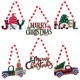 thumbnail image 4 of Nuevas decoraciones navideñas cuerda de cuentas de madera etiqueta colgante pieza colgante regalo Feliz Navidad letrero pieza colgante (caja roja), 4 of 4