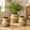 107#C, variant on Woven Seagrass Basket With Tassel Pot Cover With Handles, Boho Decorative Wicker Storage Bin for Indoor Planter Home Decor, 5 Sizes Natural Bulrush Foldable Basket for Living Room Balcony