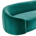 thumbnail image 2 of Modway Contessa Modern Performance Velvet & Foam Sofa in Teal Blue, 2 of 3