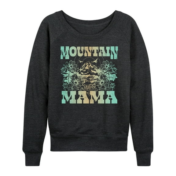 Instant Message - Mountain Mama - Women's Lightweight French Terry Long Sleeve Shirt