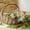 Brown, variant on Home Decor Rattan Wicker Woven With Handles Portable Garden Wicker Storage Suitable For Picnics Organizing Collecting Vegetables Flower Pots Practical