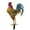 D, variant on LYCAQL Outdoor Rooster Decoration, Rooster Garden Stake Chicken Yard Art Metal Rooster Yard Statue Decoration Rooster Iron Garden Stakes Plug into The Ground Garden Courtyard Outdoor Decorations