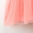 thumbnail image 2 of CAICJ98 Vêtements pour Filles Robe Évasée à Manches Courtes Bouffantes Col Carré avec Nœud devant, Rouge Melon D\'eau, 2 of 5