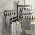 thumbnail image 3 of Foldable Wall-Mounted Drying Rack for Socks and Underwear, Plastic Multi-Clip Laundry Organizer (25.5*28cm), 3 of 6