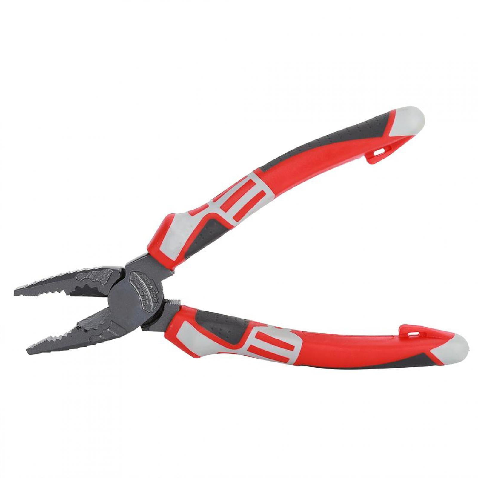 for Electricians or Household Use Cutting Hand Tools with Transparent Electrophoretic Paint Pliers 8 inch Wire Stripper Cable Cutters Multi‑Functional German Electrician Pliers