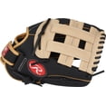 thumbnail image 2 of Guante de Béisbol Rawlings Serie Sure Catch Juvenil 11 Negro/Camel, 2 of 7