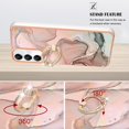 thumbnail image 4 of YB IMD Series-17 Style-E Gift compatible Samsung Galaxy A05s 4G Marble Pattern IMD TPU Cover Cell Phone Case, 4 of 5