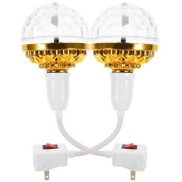 2 Sets Colorful Ball Lights E27 Bulb Party Disco Light LED Light Bulb E27 Disco Light Rotating Disco Light Bulb