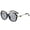Grey, variant on Polarized Sunglasses for Women Men, Fashion Metal Frame Big Round Sunglasses with TAC Lens, UV400 Protection