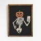 thumbnail image 1 of Póster de truco o trato de Halloween, impresión artística de gato escalofriante, pintura en lienzo de calabaza, imagen de pared Vintage de otoño, decoración de sala de estar, 1 of 4