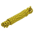thumbnail image 1 of Uxcell 1Pc Polypropylene Rope Diamond Braid Nylon Cord High Strength 3/8" x 50ft Yellow, Black, 1 of 6