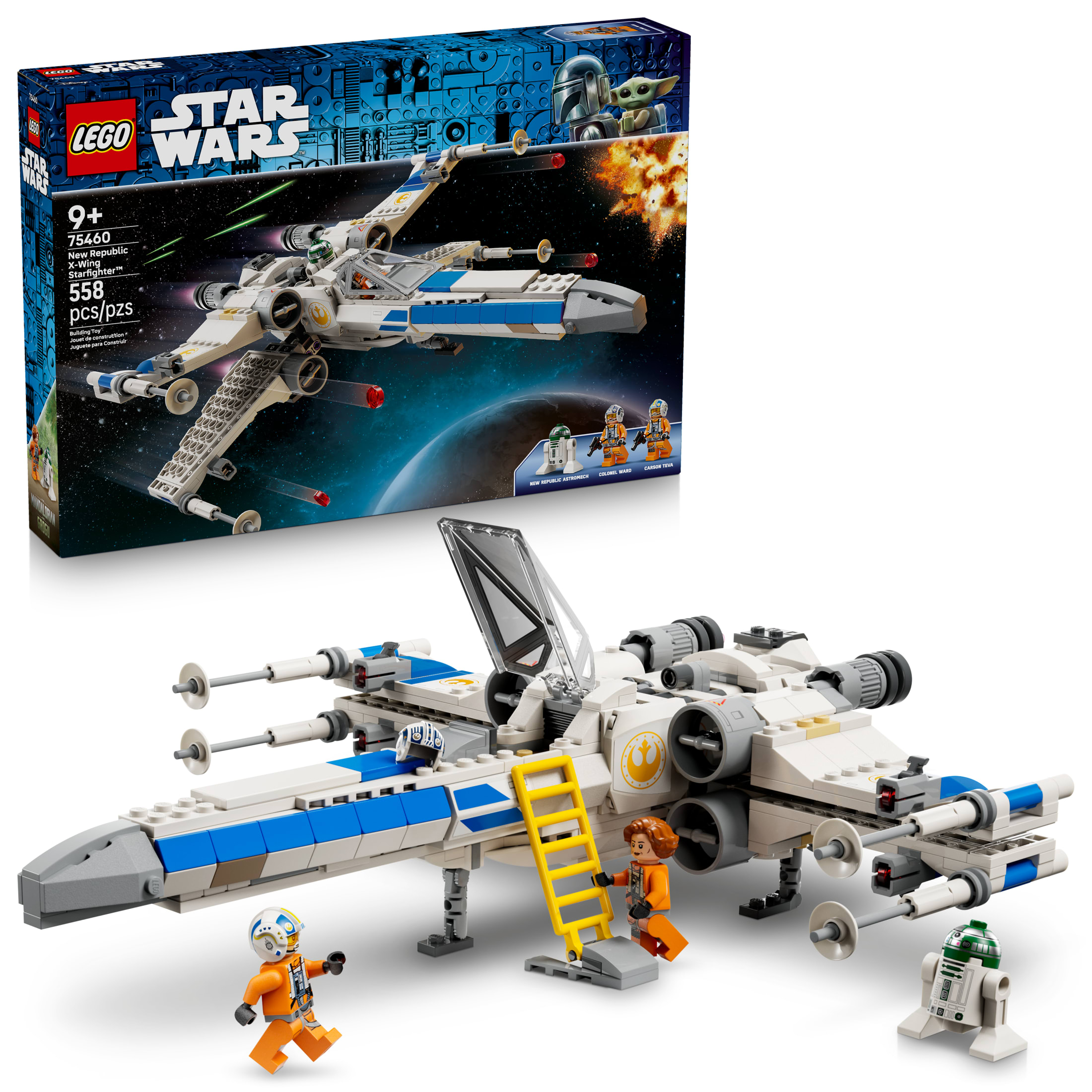 LEGO Star Wars New Republic X-Wing Starfighter Building Toy - Build and Display Set for Boys & Girls, Ages 9+ - Star Wars Gift for Birthdays & Fans - 75460