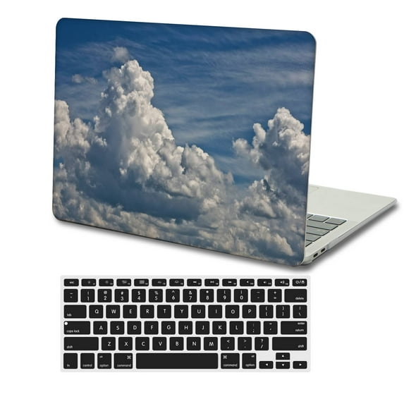 KSK KAISHEK for New MacBook Air 13 inchs Case 2022/2021/2020/2019/2018 Released Model A2337 m1&A2179&A1932, Plastic Hard Shell + Black Keyboard Cover, Sky Series 1076