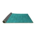thumbnail image 2 of Ahgly Company Indoor Round Oriental Turquoise Blue Industrial Area Rugs, 3' Round, 2 of 4