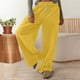 thumbnail image 2 of RKSTN Yoga Pants for Women Plus Size Drawstring Mid Waisted Straight Wide Leg Yoga Pant Womens Casual Solid Oversized Loose Comfy Gym Workout Sport Yoga Trousers with Pockets, 2 of 8