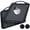 Black, variant on QYLELRA 2 Pcs Large Nonslip Serving Tray with Handles, Silicone Grippy Dots Lap Food Trays for Eating, Dishwasher Safe Serve for Breakfast Dinner Snack Fruit Appetizers Beverage,Navy Blue