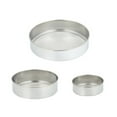 thumbnail image 4 of HAKIDZEL 3Pcs Stainless Steel Baking Round Sifter Fine Mesh Flour Sieve for Household Kitchen Tools 18.5X7.3X1.8in, 4 of 8