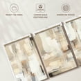 thumbnail image 6 of Elephant Stock Abstract Soft Beige Triptych Wall Art - Horizontal Multi Panel Canvas - Living Room Wall Decor - Abstract Multi Panel - Beige And Brown Decor - 38" x 18", 6 of 8