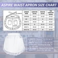 thumbnail image 2 of Aspire Maid Costume Waist Apron for Lady, Christmas Lace Cotton Half Apron with Two Pockets, 2 of 6