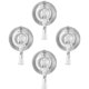 thumbnail image 2 of Ganchos con ventosa, reutilizables e impermeables, colgador de toallas de ducha transparente para decoraciones de cocina y baño, fácil de instalar, diseño único y hermoso, paquete de 2, 2 of 5