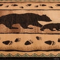 thumbnail image 4 of Brown Mama Bear with Cub with Paw Prints Area Rug (3' 9" x 5' 1"), 4 of 7
