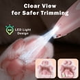 thumbnail image 3 of EXLEAF Low Noise Dog Paw Trimmer with Led Light,35Db Cordless Electric Pet Paw Grooming Clippers for Paws,Ears,Face,Rump(Pink), 3 of 7