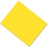 Coated Poster Board, 22" x 28", Yellow, 6 Ply, Pack of 25