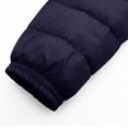 thumbnail image 5 of Women's Packable Lightweight Coat Full-Zip Puffer Jacket with Hood Quilted Winter Mid Length Coat Slim Plus Size Thin Jacket Winter Coat Women's S-50 Navy 4XL, 5 of 9