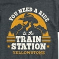 thumbnail image 3 of Yellowstone - You Need A Ride To The Train Station - Men's Short Sleeve Graphic T-Shirt, 3 of 6