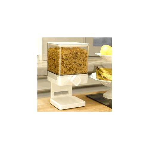 Zevro White Compact Edition Cereal Dispenser 1 Gallon
