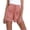 Pink, variant on IROINNID Women's Drawstring Cotton And Linen Elastic Waist Pocket Solid Shorts With Pocket Shorts With Pocket