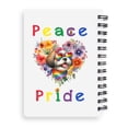 thumbnail image 2 of Peace Love Pride Shih Tzu with Rainbow Sunglasses LGBT LGBTQ+ Spiral Bound Journal Lion Dog Lover Gifts 5x7in Spiral Notebook - 01004, 2 of 5