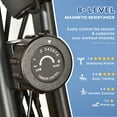 thumbnail image 5 of Soozier Folding Exercise Bike w/ Arm Resistance Bands, Black, 5 of 9