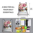 thumbnail image 2 of Naloa Bird and Floral Drawstring Backpack String Bag Cinch Water Resistant for Gym Shopping Sport Yoga, 2 of 6