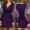 Purple, variant on Levmjia Women’s Dress Long Sleeves Women Fashion Sequins Sexy New Summer Black Retro Elegant Party Club Dress