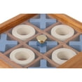 thumbnail image 5 of Mainstays By Becky G. & Alejandra 6" Wood Tic Tac Toe Tabletop Decoration, Blue & Natural, 5 of 8
